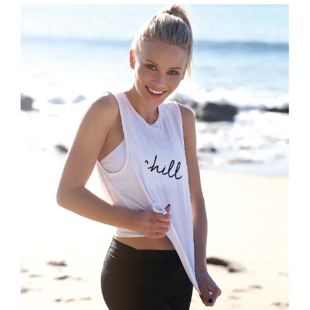 Chill by Will Twist Back Trust Muscle Tank Top NWT